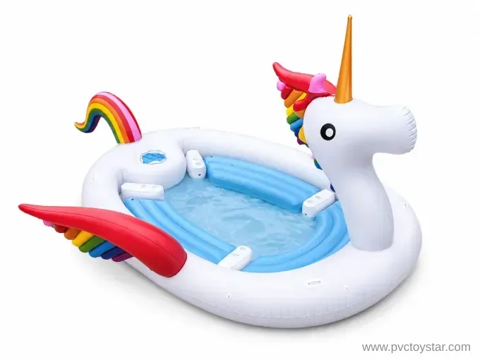 Giant unicorn floating island — full product view